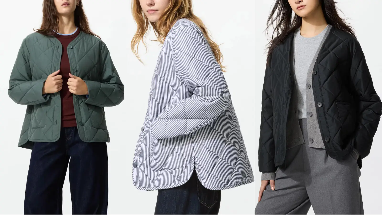 ユニクロ-パフテックノーカラージャケット