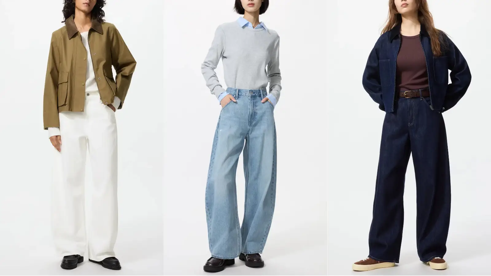 ユニクロ-バギーカーブジーンズ