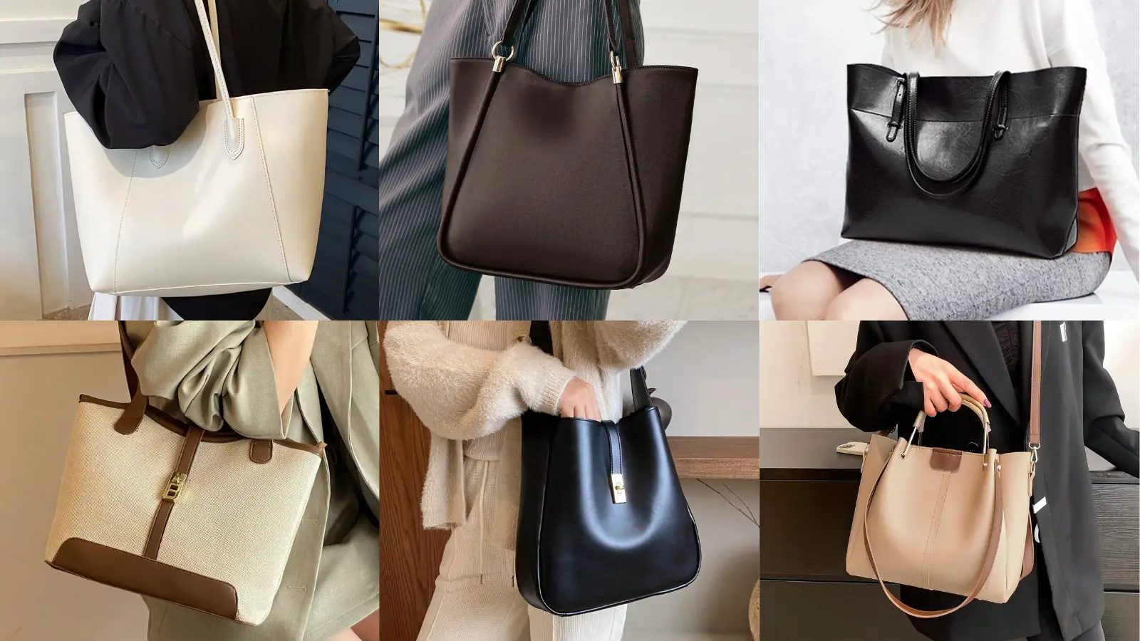 SHEIN-春通勤トートバッグ