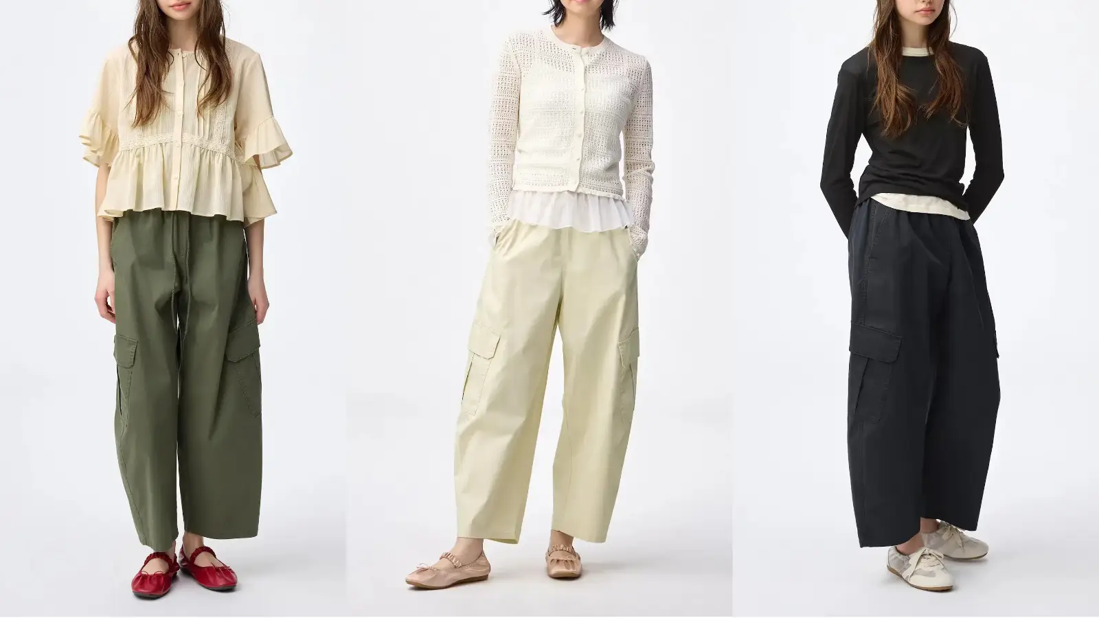 GU-カーゴバレルアンクルパンツ