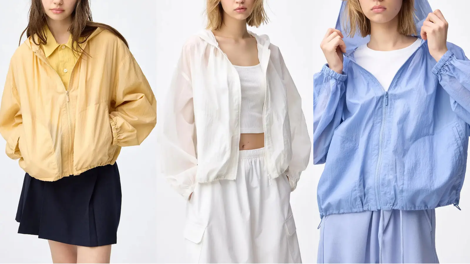 GU-UVカットシアーパーカ