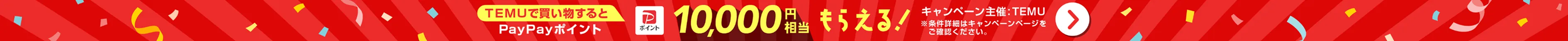 TEMUで買い物するとPayPayポイント10,000円相当もらえる！